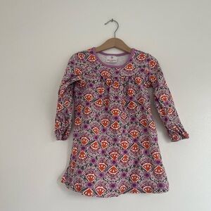 Colorful Patterned Hanna Andersson Dress Size 4